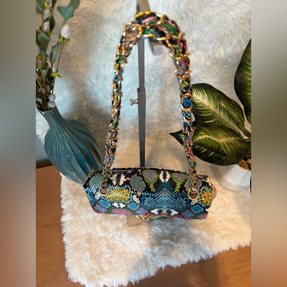 NWT 3am Forever Graffiti Snakeskin Bag - Picture 3 of 16